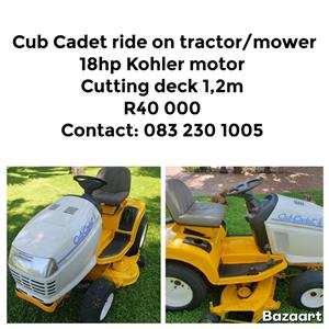 Ride on tractor/mower for sale