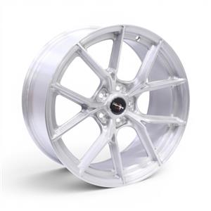 19″ Racing Hart CC7 5×112 Gloss Brushed Silver Alloy Wheels