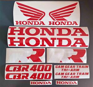 1988 - 89 Honda CBR 400RR NC23 stickers decals vinyl kits