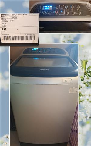  Samsung 15KG top loader washing machine, with active dualwash, WA15J5730SS