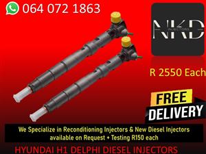 DIESEL INJECTORS FOR HYUNDAI H1 DELPHI DIESEL INJECTORS FOR SALE
