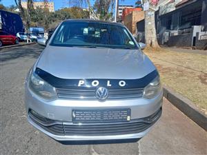 2017 VW POLO HATCHBACK 1.2 TSI ENGINE, MANUAL, SILVER COLOR, MILEAGE 