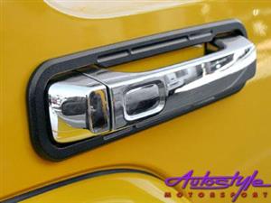 Hummer H3 Alluminium Door Surround Black