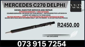 Mercedes C270 Delphi Diesel Injectors 