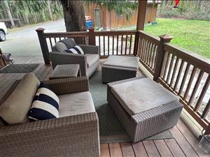 Sunbrella 5 piece patio set