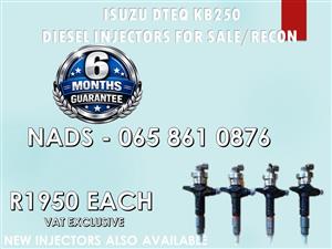 ISUZU DTEQ KB250 DIESEL INJECTORS FOR SALE OR RECON NATIONWIDE
