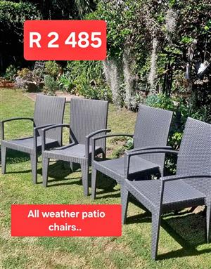 Patio chairs.. All weather
