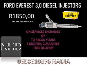 FORD EVEREST 3.0 DIESEL INJECTORS FOR SALE OR RECON WITH WASHERS