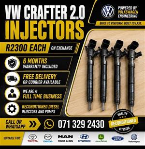 VW CRAFTER 2.0 INJECTORS FOR SALE WITH WARRANTY INCLUDED 