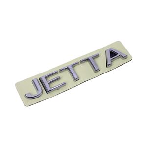 Chrome Jetta Letters Sticker Badge (9×1.5cm)