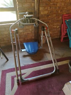Ab flyer with mini trampoline