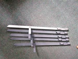 Fishing rod holders Please note that the interior diameter of the tubes is 34mm.