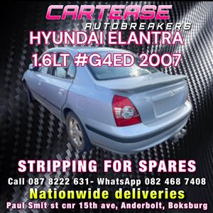 HYUNDAI ELANTRA 1.6LT #G4ED STRIPPING FOR SPARES