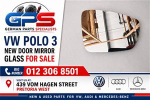 VW POLO 3 NEW DOOR MIRROR GLASS FOR SALE   