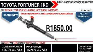 Toyota Fortuner 1KD Diesel Injectors 