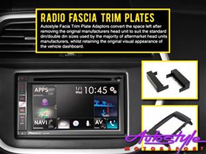 Radio Fascia Trim Plate suitable to fit Nissan Navara 2022 (double din)