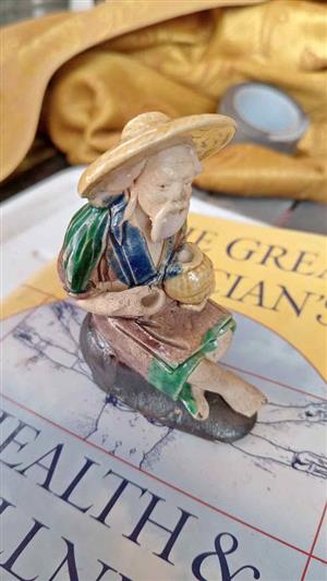 Majolica Chinese Shiwan Mudman