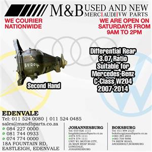 Differential Rear 3.07 Ratio (Second Hand) Suitable for Mercedes-Benz C-Class W
