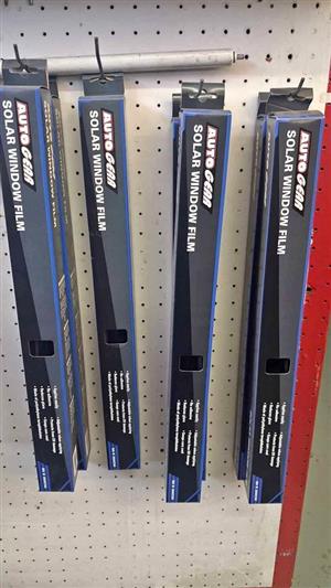 Window tint / film light black, dark black and super dark black