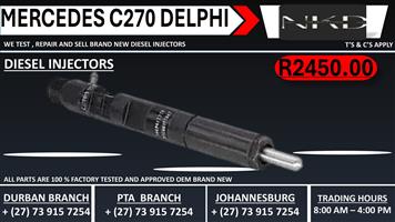 Mercedes C270 Delphi Diesel Injectors 