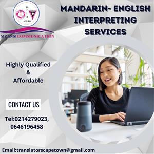 Expert mandarin to English interpreting services