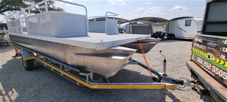 Aluminium Pontoon 7m Leisure Boat / Barge