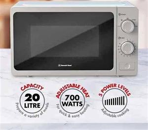 Brand new Bennett Read KMW110 Manual Microwave, Silver,20 Liter Capacity.