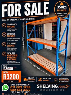 Light duty racking unit