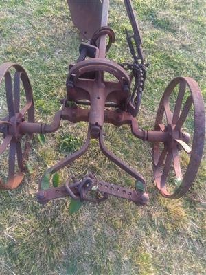 Old garden plough