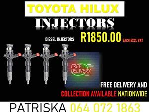 TOYOTA HILUX DIESEL INJECTORS FOR SALE ON REQUEST OR RECON