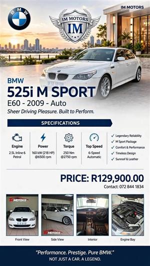 2009 BMW 525i E60 M Sport auto