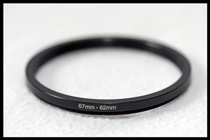 67mm - 62mm Step-down Filter Adapter