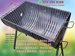 Half Drum Folding Braai Stand