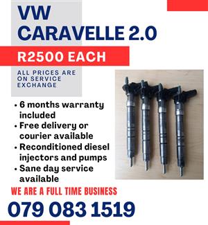 VW CARAVELLE T5 2.0 INJECTORS FOR SALE WITH WARRANTY 
