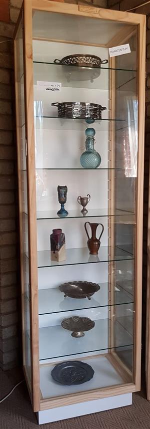 Display Cabinet Freestanding about 600 wide x 1.9 high