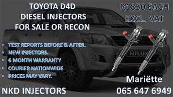 2KD D4D TOYOTA INJECTORS