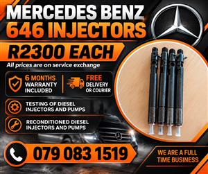MERCEDES BENZ 646 INJECTORS FOR SALE 