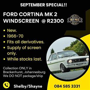 FORD CORTINA MK 2 WINDSCREEN 