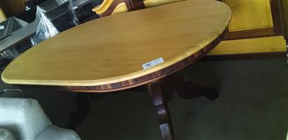 Yellow Wood 6 Seater Dining Room Table