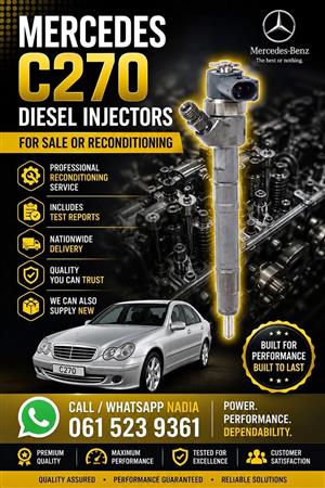 MERCEDES C270 DIESEL INJECTORS FOR SALE OR RECON