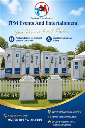 Mobile toilets in limpopo for hire