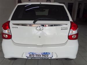 2019 TOYOTA ATIOS 1,5 SPRINT  HATCHBACK  PETROL WHITE COLOR  MANUAL  
