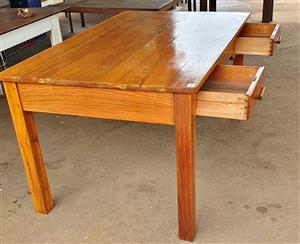 2 Draw Office Desk Dimensions: Height 75CM  Length: 153CM Width: 93CM GARDEN MARKET PLACE