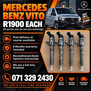 MERCEDES BENZ VITO INJECTORS FOR SALE WITH WARRANTY 