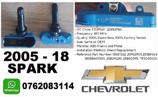 Chevrolet Spark TPMS tyre pressure monitor sensors and valves 