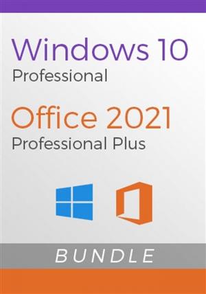 Windows 10 pro and office 2021 bundle 