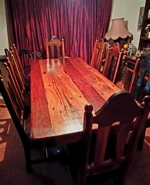 Solid Sleeper-wood Dining Room Set