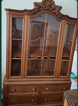 Showcase / Sideboard made of real Imbuia wood