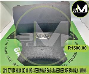 AIRBAGS- STEERING & PASSENGER ONLY - 