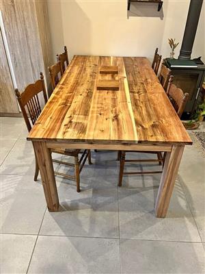 Kiaatwood and Blackwood tables